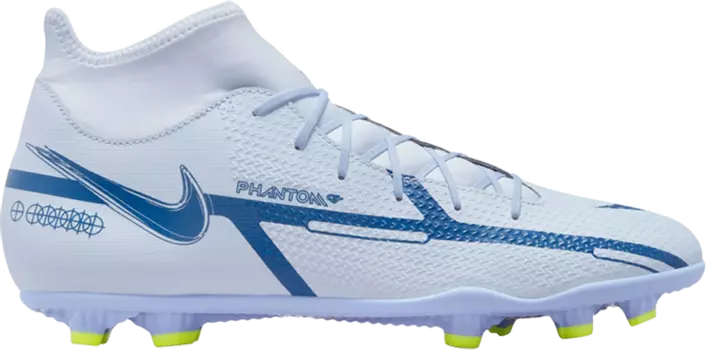 Бутсы Nike Phantom GT2 Club DF MG 'Grey Dark Marina Blue', серый