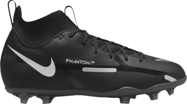 Бутсы Nike Phantom GT2 Club DF MG GS 'Black Metallic Silver', черный