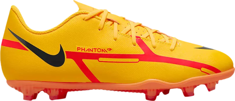Бутсы Nike Phantom GT2 Club MG GS 'Laser Orange', оранжевый