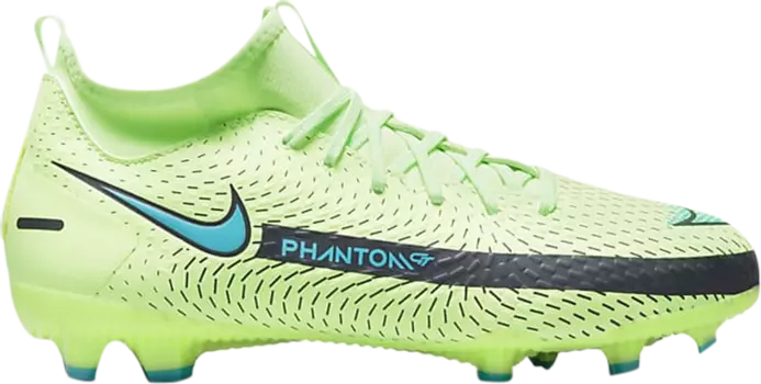Бутсы Nike Phantom GT Academy DF MG GS 'Lime Glow', зеленый