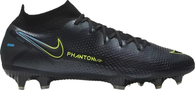 Бутсы Nike Phantom GT Elite DF FG 'Black Cyber', черный