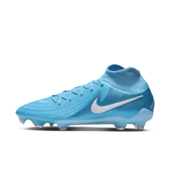 Бутсы Nike Phantom Luna 2 Pro FG High-Top Soccer Cleats, цвет Blue Fury/White