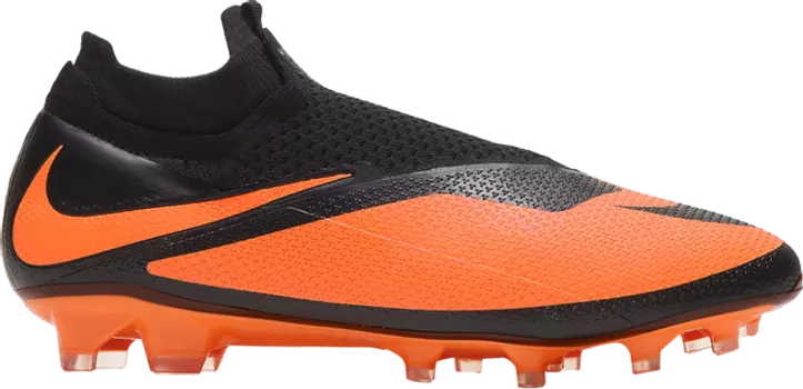 Бутсы Nike Phantom Vision 2 Elite DF FG 'Black Bright Citrus', оранжевый