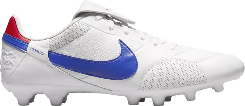 Бутсы Nike Premier 3 FG 'White Royal Red', белый