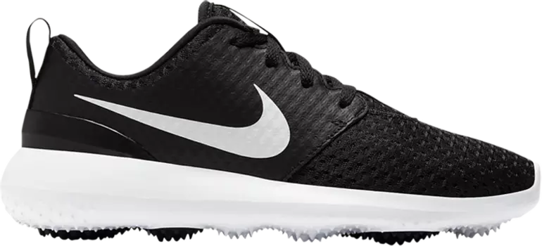 Бутсы Nike Roshe Golf GS 'Black Metallic White', черный