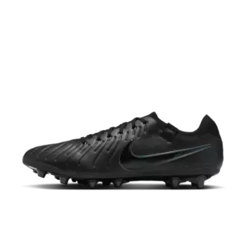 Бутсы Nike Tiempo Legend 10 Pro Artificial-Grass Low-Top Soccer Cleats, цвет Black/Deep Jungle/Black