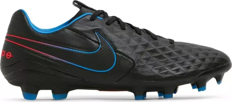 Бутсы Nike Tiempo Legend 8 Pro FG 'Black Siren Red Photo Blue', черный