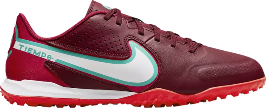 Бутсы Nike Tiempo Legend 9 Academy TF 'Team Red', красный