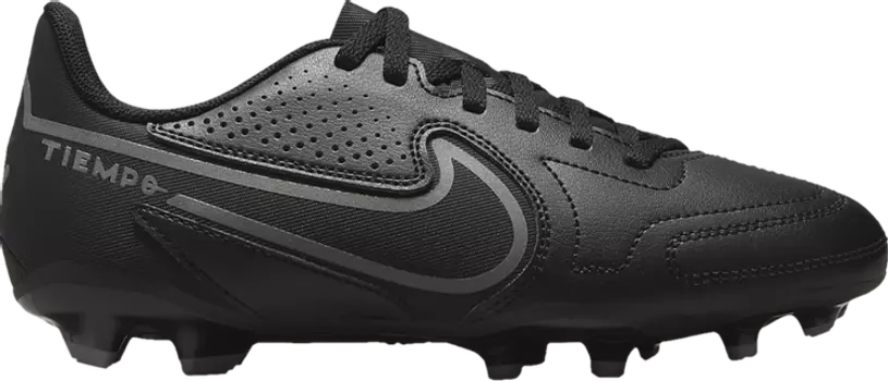 Бутсы Nike Tiempo Legend 9 Club MG GS 'Black Iron Grey', черный