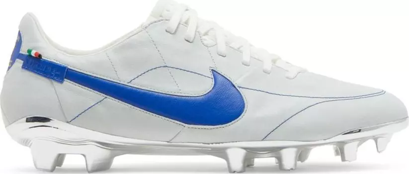 Бутсы Nike Tiempo Legend 9 Elite FG Made in Italy 'White Game Royal', белый