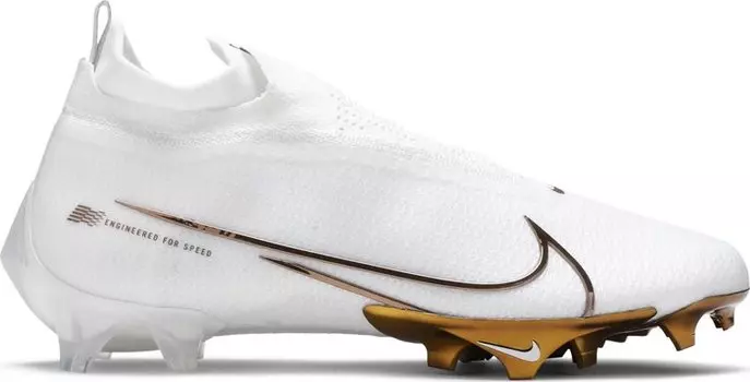 Бутсы Nike Vapor Edge Elite 360 Flyknit 'White Metallic Gold', белый