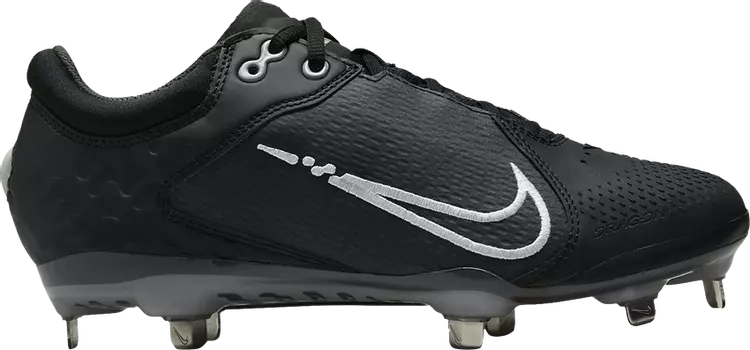 Бутсы Nike Wmns Hyperdiamond 4 Elite 'Black Dark Smoke Grey', черный
