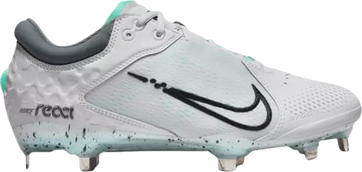 Бутсы Nike Wmns Hyperdiamond 4 Elite 'Photon Dust Dynamic Turquoise', белый