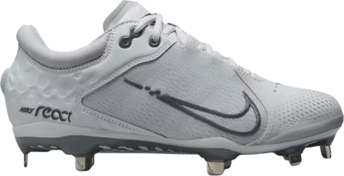 Бутсы Nike Wmns Hyperdiamond 4 Elite 'Pure Platinum Wolf Grey', серый
