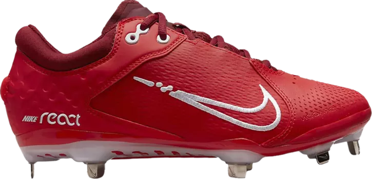 Бутсы Nike Wmns Hyperdiamond 4 Elite 'University Red', красный