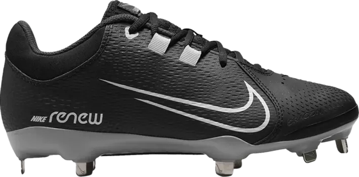 Бутсы Nike Wmns Hyperdiamond 4 Pro 'Black Dark Smoke Grey', черный
