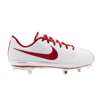 Бутсы Nike Wmns Lunar Hyperdiamond 3 Pro 'White University Red', белый