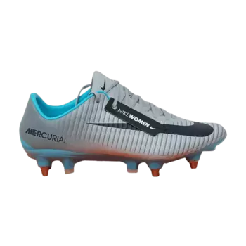 Бутсы Nike Wmns Mercurial Vapor 11 SG Pro 'Wolf Grey Purple Dynasty', серый