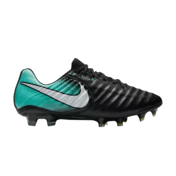 Бутсы Nike Wmns Tiempo Legend 7 FG 'Black Light Aqua', черный
