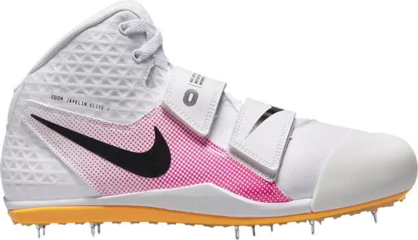 Бутсы Nike Zoom Javelin Elite 3 'White Hyper Pink Orange', белый