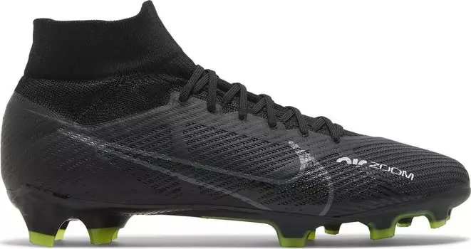 Бутсы Nike Zoom Mercurial Superfly 9 Pro FG 'Black Volt', черный