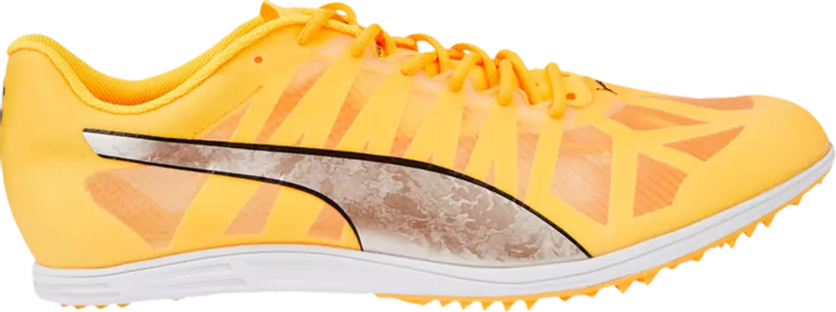 Бутсы Puma evoSpeed Distance 10 Sun Stream Metallic Silver, желтый