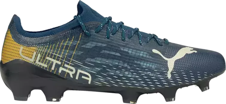 Бутсы Puma First Mile x Ultra 1.3 FG AG Intense Blue Ivory Glow, синий