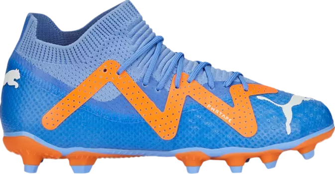 Бутсы Puma Future Pro FG AG Jr Supercharge Pack - Blue Glimmer, синий