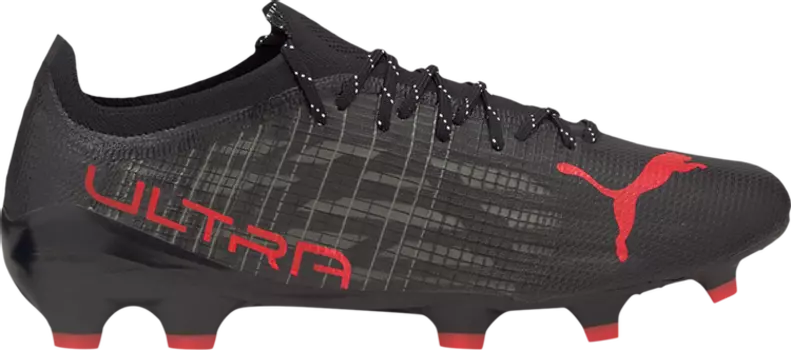 Бутсы Puma Ultra 1.3 FG AG Black Sunblaze, черный