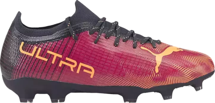 Бутсы Puma Ultra 2.4 FG AG Jr Festival Fuchsia, розовый