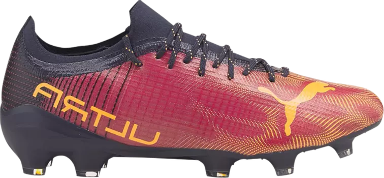 Бутсы Puma Ultra 2.4 FG AG Festival Fuchsia, красный