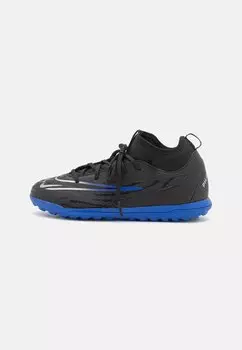 бутсы с шипами Jr Phantom Gx Club Tf Unisex Nike, цвет black/chrome/hyper royal