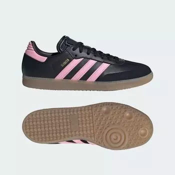 Бутсы Samba Inter Miami CF Adidas, цвет Core Black/Light Pink/Gum