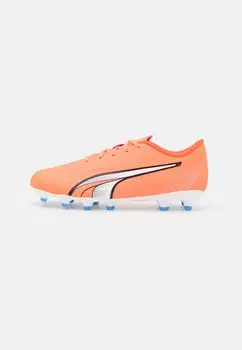 Бутсы ULTRA PLAY FG/AG JR UNISEX Puma, цвет ultra orange/white/blue glimmer