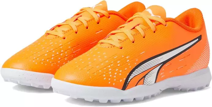 Бутсы Ultra Play Turf Training PUMA, цвет Ultra Orange/Puma White/Blue Glimmer
