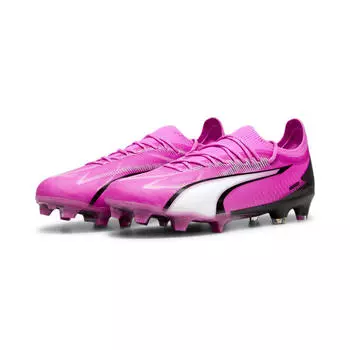 Бутсы ULTRA ULTIMATE FG/AG для взрослых PUMA Poison Розовый Белый Черный