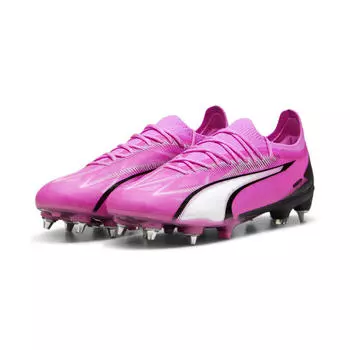 Бутсы ULTRA ULTIMATE MxSG для взрослых PUMA Poison Розовый Белый Черный