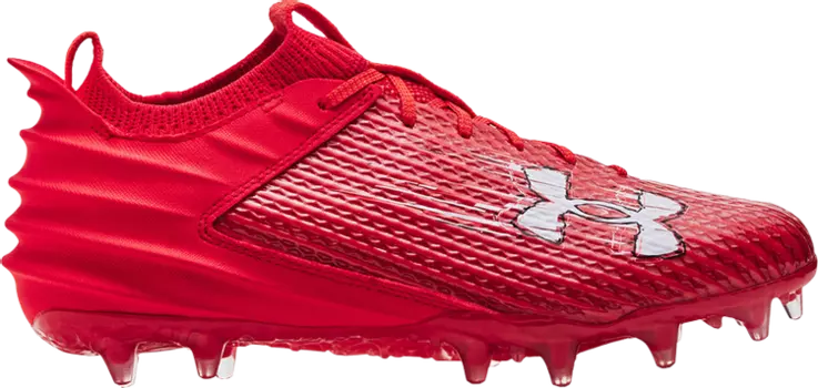Бутсы Under Armour Blur Smoke 2.0 MC Red, красный