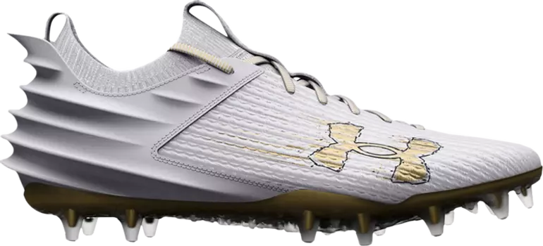 Бутсы Under Armour Blur Smoke 2.0 MC White Metallic Gold, белый