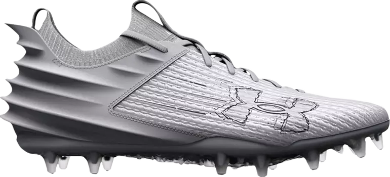 Бутсы Under Armour Blur Smoke 2.0 MC White Metallic Silver, белый