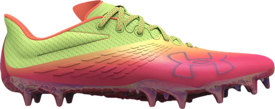 Бутсы Under Armour Blur Smoke MC LE Gradient, розовый