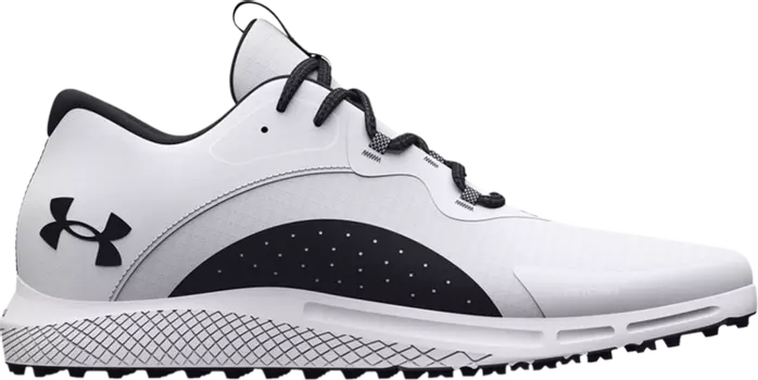 Бутсы Under Armour Charged Draw 2 Spikeless Golf White Black, белый