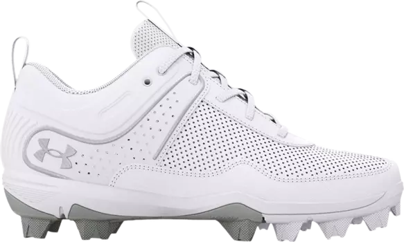 Бутсы Under Armour Glyde RM GS White Metallic Silver, белый