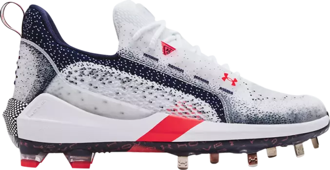 Бутсы Under Armour Harper 6 Low ST White Midnight Navy, белый