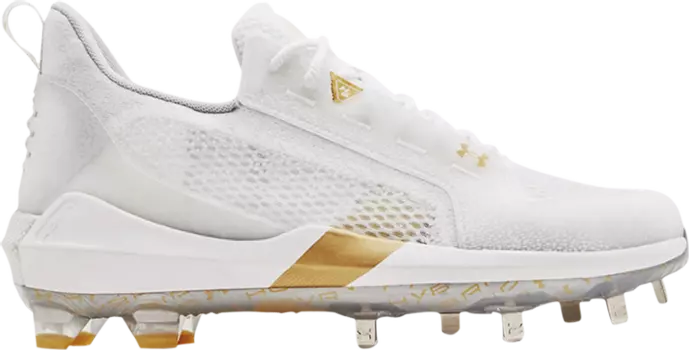 Бутсы Under Armour Harper 6 Low ST White Halo Grey, белый