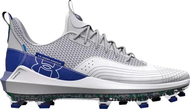 Бутсы Under Armour Harper 7 Low Elite TPU Grey Royal, синий