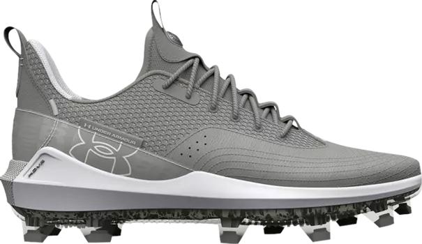 Бутсы Under Armour Harper 7 Low Elite TPU Grey White, серый