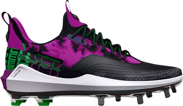 Бутсы Under Armour Harper 7 Low ST PE Round Trip Tour, черный