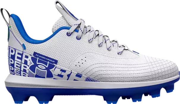 Бутсы Under Armour Harper 7 Low TPU GS White Royal, белый