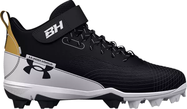 Бутсы Under Armour Harper 7 Mid RM Black Gold, черный